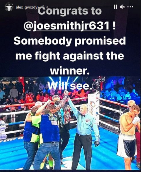 «Мне обещали». Гвоздик намекнул на возвращение и бой с новым чемпионом мира