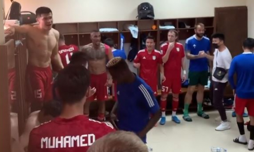 «Туран» опубликовал видео из раздевалки после исторической победы в матче КПЛ над «Ордабасы»