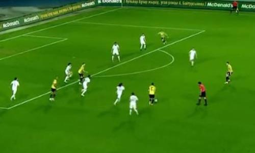 Видео гола Шушеначева матча Премьер-Лиги «Кайрат» — «Шахтер»