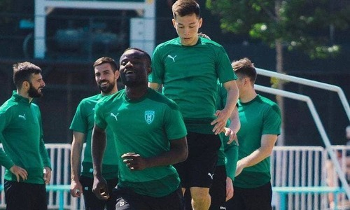 «Атырау» представил фото с очередной тренировки