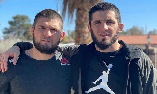 «Нас по-другому воспитали». Махачев после слов Чимаева опубликовал пост с отцом Хабиба. Видео