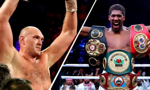 Тайсон Фьюри объявил о поединке против Энтони Джошуа. Фото