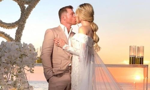 Изувечил Сондерса и женился на красотке. «Канело» отгулял свадьбу после победного боя. Видео