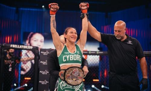 «Фанатка» Головкина ярким нокаутом защитила титул чемпионки Bellator. Видео