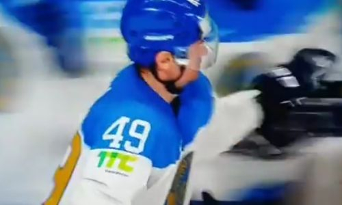 Казахстан забросил первую шайбу на чемпионате мира по хоккею. Видео
