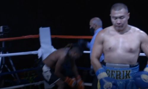 Видео нокаута, или Как казахстанский «Панда» с гонгом в первом раунде финишировал американца в США