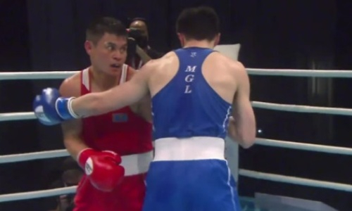 Видео боя с поражением трехкратного чемпиона Казахстана монголу на чемпионате Азии-2021
