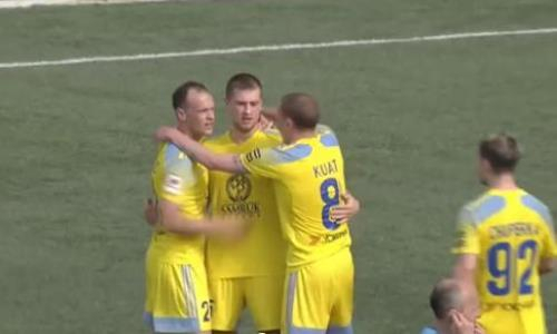 Видео гола Муртазаева матча Премьер-Лиги «Каспий» — «Астана»