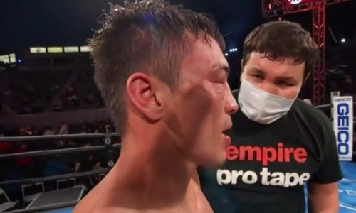 Появилось видео с лицом Батыра Джукембаева после первого поражения в карьере