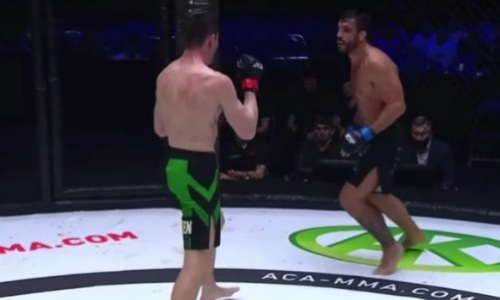 Видео победного боя казахстанского файтера против экс-бойца UFC