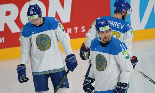 Фоторепортаж с матча чемпионата мира-2021 Италия — Казахстан 3:11