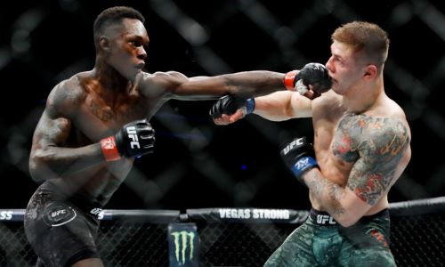 Видео боя Адесанья — Веттори на UFC 263 с разгромным исходом