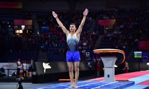 Полный комплект. Завоевавший «золото» и «серебро» казахстанский спортсмен взял «бронзу» этапа Кубка мира по спортивной гимнастике