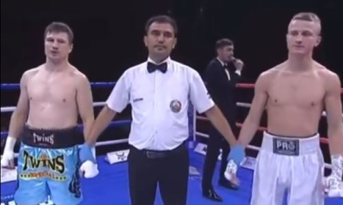 Видео боя, или Как казахстанский боксер не вышел на второй раунд и проиграл россиянину в Ташкенте