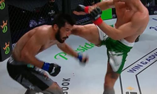 «Бил хай-кик, получилось в голову». Казахстанский файтер ММА из США разобрал поражение Оспанова от «Убийцы из Лонг-Айленда»