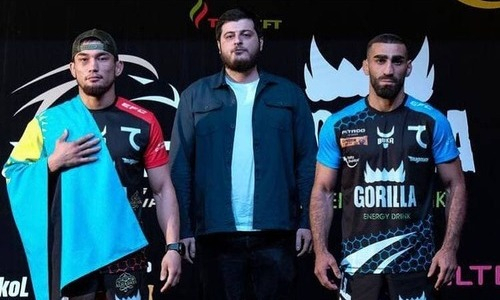Казахстанские файтеры провели дуэль взглядов со своими соперниками перед первым турниром EFC в Алматы