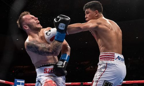 Справился быстрее Головкина. Представлено видео лучших моментов боя Мунгия — Шеремета за титул WBO