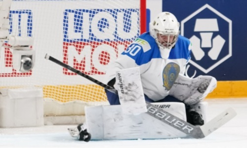 «Не сэйв а save». «Барыс» показал потрясающее спасение своего нового вратаря на ЧМ-2021. Видео