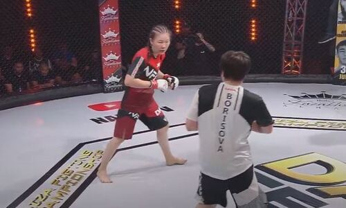 Сестра Шавката Рахмонова встала после запрещенного удара и потерпела свое первое поражение в MMA