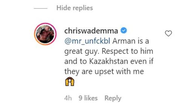 «Даже если я их расстроил». Нокаутировавший Оспанова американец обратился к нему и Казахстану после своей победы в PFL