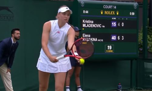 Видеообзор матча «Уимблдона» Елена Рыбакина — Кристина Младенович 6:4, 6:0