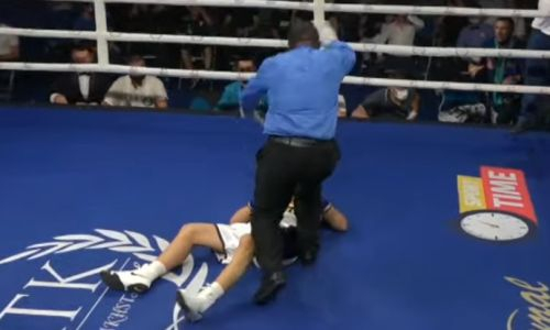 Непобежденный казахстанский боксер отправлен в тяжелый нокаут после 11 побед