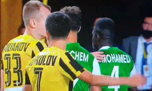 «Кайрат» и «Маккаби» устроили драку в концовке матча Лиги Чемпионов