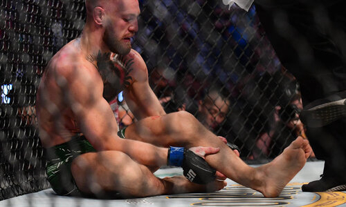 «Спросите Дану Уайта и главного врача». Макгрегор заявил, что UFC знал о его проблемах с ногой перед боем с Порье