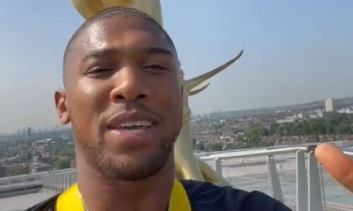 Джошуа в экстремальной манере на крыше стадиона «Тотенхэма» анонсировал свой бой с Усиком. Видео