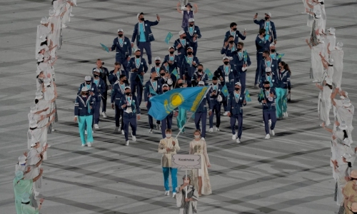 Казахстан совершил проход на церемонии открытия Олимпиады в Токио. Фото