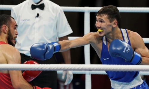 «Было непросто». Темиржанов прокомментировал свою первую победу на Олимпиаде-2020 в бою с двумя нокдаунами