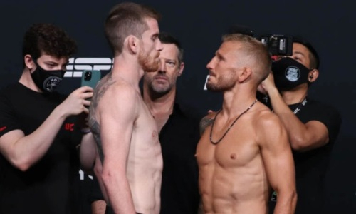 Прямая трансляция турнира UFC on ESPN 27 с главным боем Сэндхаген — Диллашоу