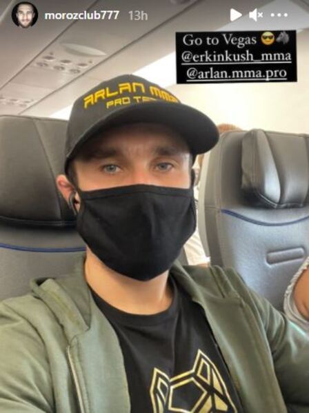 Сергей Морозов завершил тренировочный лагерь и отправился в Лас-Вегас на свой второй бой в UFC. Фото