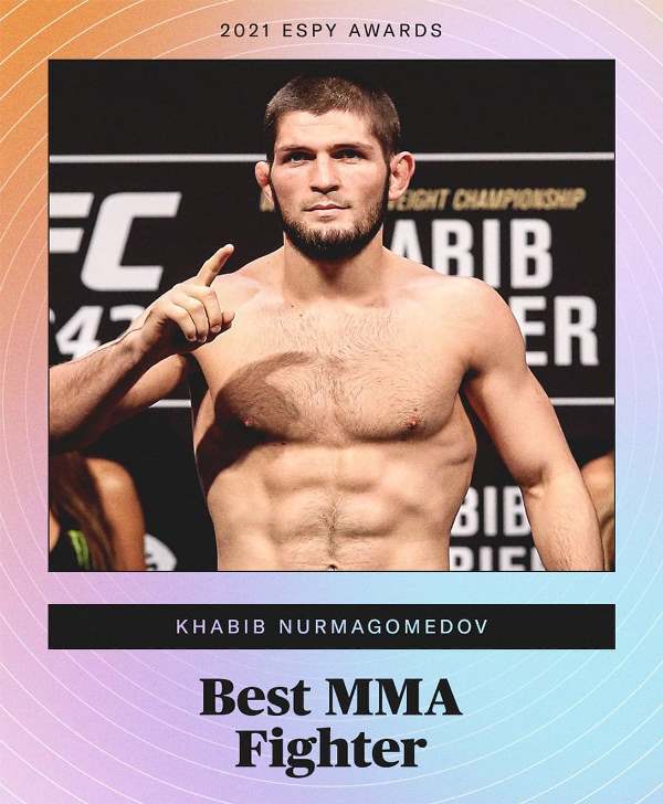 Хабиб Нурмагомедов стал обладателем престижной премии ESPY