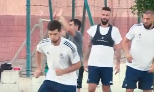 «Ордабасы» показал видео предыгровой тренировки в Шымкенте