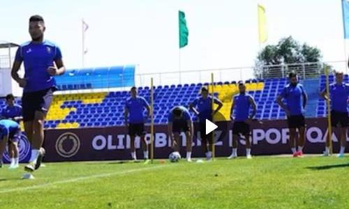 «Жетысу» показал видео предыгровой тренировки