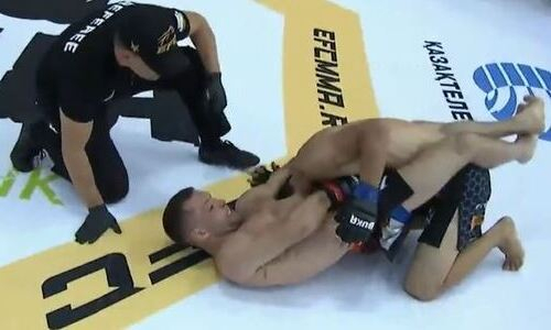 Казахстанский боец дебютировал в промоушне Хабиба с досрочного поражения чемпиону мира по кикбоксингу. Видео