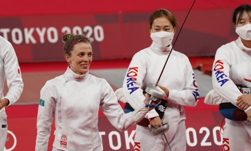Казахстанская пятиборка попала в десятку в фехтовании на Олимпиаде-2020