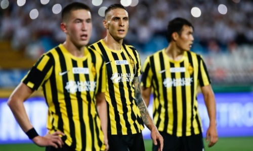 Закончился первый тайм матча «Кайрат» — «Алашкерт» в Лиге Европы