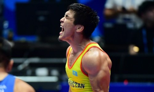 Трехкратный чемпион Азии по борьбе из Казахстана одержал волевую победу в первой схватке Олимпиады-2020