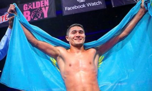 Непобежденный казахстанский боксер тренируется с наставником Алимханулы и Ковалева. Видео