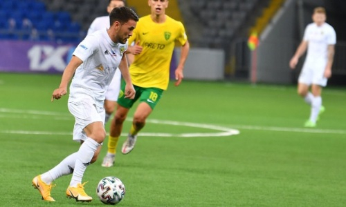 «Тобол» вчистую проигрывает «Жилине» после первого тайма матча Лиги Конференций