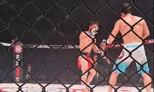 Скандалом обернулась досрочная победа казахстанца над бойцом из Узбекистана. Видео