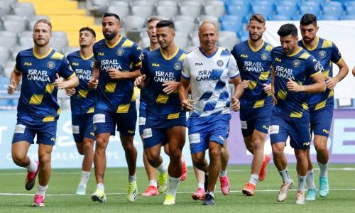 «Маккаби» провел первую тренировку на «Астана-Арене» накануне игры с «Шахтером». Фото