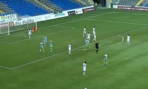 Видео гола Эбонга матча Кубка Казахстана «Астана» — «Каспий»