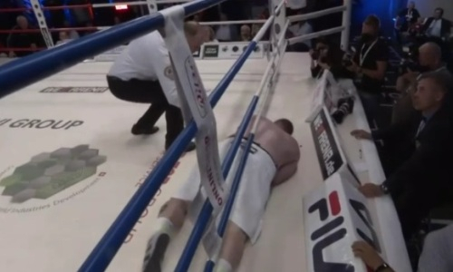 Видео тяжелого нокаута «Танка», или Как казахстанский супертяж выкинул американца за канаты