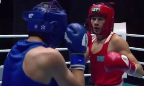 Видео третьего нокаута за день казахстанских боксеров на МЧА-2021. Видео
