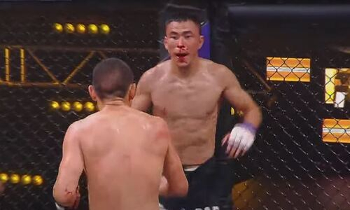 Жестким избиением казахстанца с нокаутом от экс-бойца UFC закончился турнир в Алматы