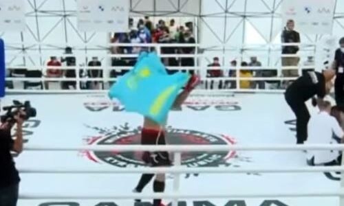 Казахстанский боец зверски нокаутировал иранца и завоевал «золото» чемпионата Азии по MMA. Видео