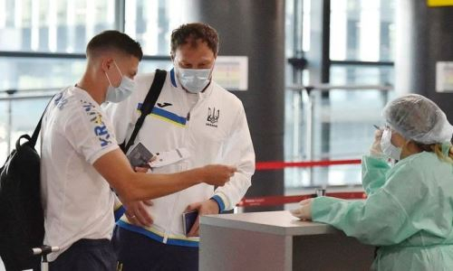 Сборная Украины прибыла в Казахстан на матч квалификации ЧМ-2022. Фото
